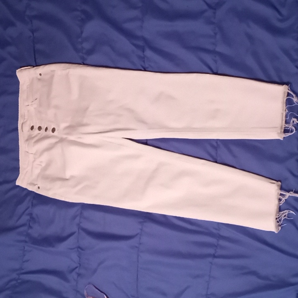 Womens Old Navy White SuperSkinny High rise Jeans sz 12